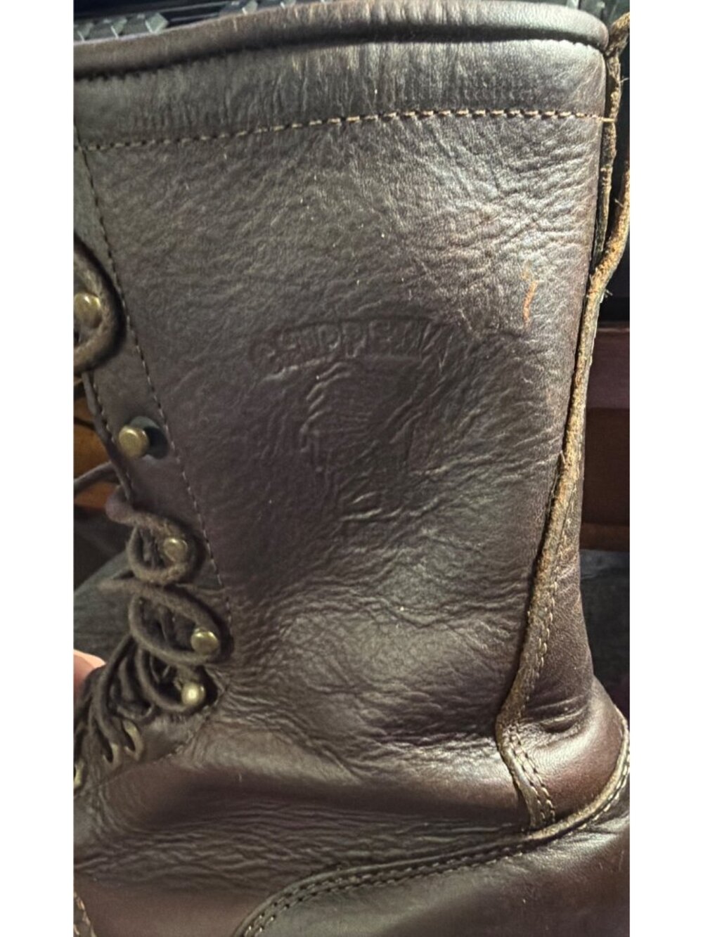 Chippewa 10" Briar Pitstop Logger Work Leather Boots 29437 Men's Size 7.5D-READ - Picture 10 of 16